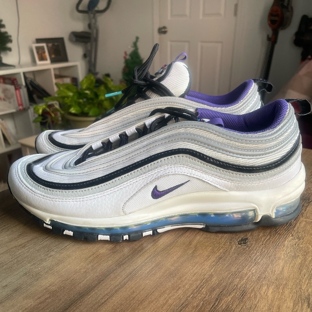 Nike Air Max 97 Kaomoji Signal Blue/Court Purple M 8.5/W 10 DD9598-100